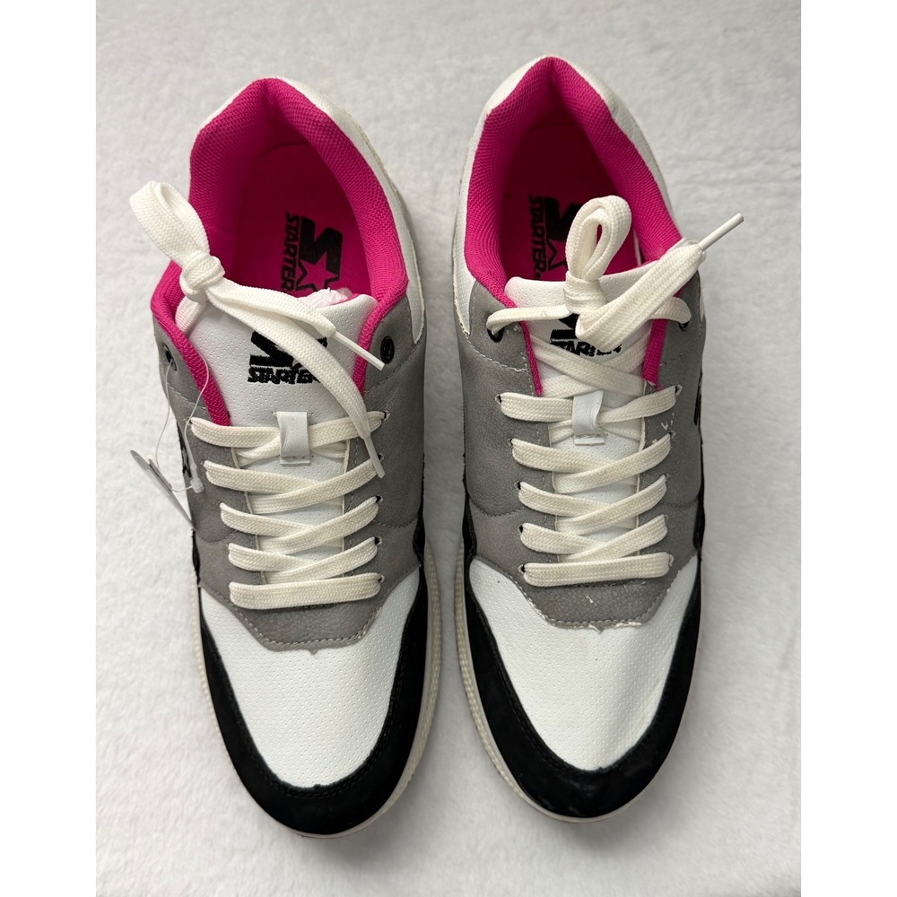 Starter Womens Athletic Sneakers White Grey Pink Black Air Cushion Sz 10‎